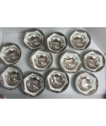 Vintage Set of 11 Johnson Brothers Heritage Hall 5&quot; Berry Fruit Bowls Nice - €42,29 EUR