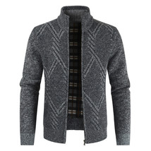 AIOPESON 2021 New Autumn Winter Jacket Men Coats Solid Slim Fit Thick Fleece Coa - £64.12 GBP