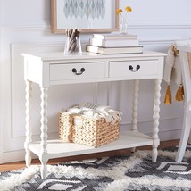 Safavieh Home Collection Athena Distressed White 2-Drawer Console Table - £141.21 GBP