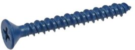 Hillman 8975  Flat-Head Phillip Concrete Screw Anchor 3/16" x2-1/4" Blue - $12.03