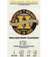 Evander Holyfield vs. Larry Holmes Ticket Stub Class Of Champions Caesar... - £86.86 GBP