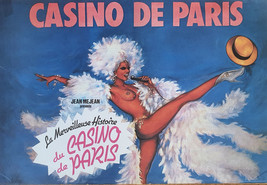 C ASIN O De Paris - Original Poster - J EAN Mej EAN - Affiche ORIGINALE- 80&#39;S - Rare - £104.73 GBP