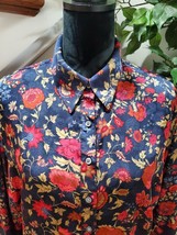 Ralph Lauren Women Multicolor Polyester LongSleeve Collared Button Down Shirt 1X - £24.74 GBP