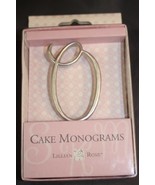 Lillian Rose Monogram Silver Cake Topper O - $3.91