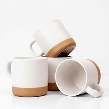 Unboxme Givenne 12oz Ceramic Latte Coffee Mug Set of 4 Microwave Dishwas... - $52.62