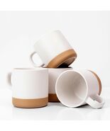 Unboxme Givenne 12oz Ceramic Latte Coffee Mug Set of 4 Microwave Dishwas... - $52.62