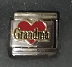 Grandma Heart Love Wholesale Italian Charm Enamel Link 9MM K50 - £10.61 GBP