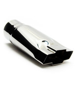 Exhaust Tip 4.75  Outlet 9.00  Long 2.50  Inlet Chevy Bowtie Stainless W... - $43.56