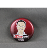 Local Radio Pin - Zone 91.3 Victoria BC Rick - Celluloid Pin - $20.42 CAD