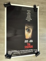 Original 1988 The Stranger Movie Poster 28x40&quot; Vintage  VHS Release - $19.79