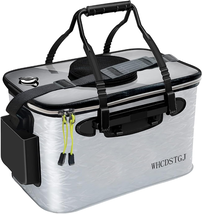 Transparent Lid Fishing Bucket, Portable Foldable Fishing Bucket, Live B... - €41,64 EUR