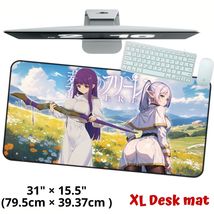 Frieren ❤ Fern Desk Mat Anime Sousou No Frieren Large Keyboard Laptop Mo... - $26.99