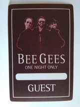 Bee Gees Backstage Pass Vintage 1997 Tour One Night Only Pop Rock Disco Guest - £15.56 GBP
