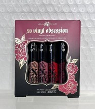 Kat Von D KVD XO Vinyl Mini Lip Cream Set: Blossom, Carnation, Tulip, Ho... - $28.71