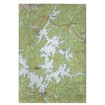 Betsy Drake Lake Martin, AL Nautical Map Guest Towel - £27.75 GBP