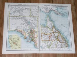 1903 Original Antique Map Of South Australia Adelaide / Queensland - £14.06 GBP
