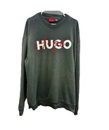 Hugo Boss Mens Sweatshirt XXL Black Red Dicago Reverse Spellout Sweater ... - $27.50 CAD