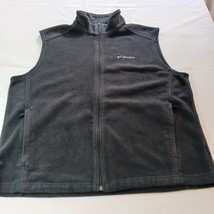 Columbia XM1024 Men&#39;s Steens Mountain Full Zip Fleece Black Vest Size XL - $254.98 MXN