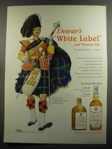 1952 Dewar&#39;s White Label and Victoria Vat Scotch Ad - Levee Dress of Drum Major - £15.01 GBP