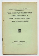 Philip C Duschnes Catalogue 166 1st Editions Inscribed Copies Rare Books - £21.83 GBP