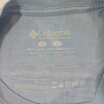 Columbia PFG Men's Light Blue Crewnec Short Sleeve Cotton Tee T-Shirt Size Large image 3