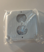 4 In. Square Box Surface Steel Metallic Cover Single Duplex like steel c... - $2.97