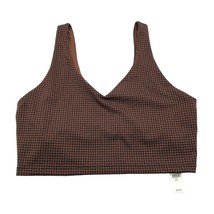 Offline Aerie Crop Top Bralette Recharge Least Support Houndstooth Brown L - £15.05 GBP
