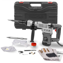 XtremepowerUS Electric 1400W Demolition Jack Hammer w/ Point Chisel Bits... - £133.67 GBP