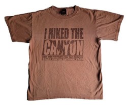 Prairie Mountain Mens T-Shirt Size M Brown GRAND CANYON Leave Nothing Vintage - £11.65 GBP