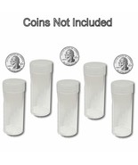 Round Quarter Coin Tubes Storage 24mm by BCW 5 pack - $8.49