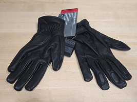 Firstgear Highway Black Leather Motorcycle Glove Men&#39;s Size Medium Gel P... - $445.75 MXN