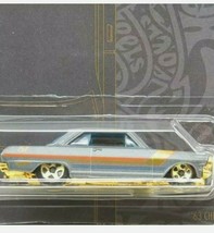 NEW Hot Wheels &#39;63 Chevy II #5 Satin and Chrome 5/6 - 2019 51st Anniversary Nice - £7.26 GBP