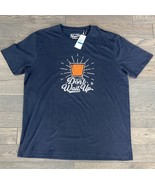 NWT $39 Original Penguin Navy &quot;Don&#39;t Wait Up&quot; Shot Glass Whiskey T-Shirt... - $377.71 MXN