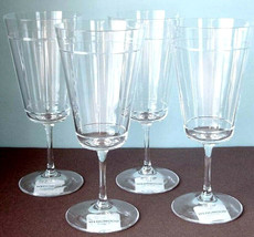Wedgwood Sloane Square 4 PC. Crystal Iced Beverage Glasses 8&quot;H Germany New - £73.34 GBP