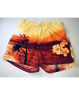 L 12-14 Catalina Short Shorts Polyester Womens Hawaiian Tropical Sport B... - $15.13