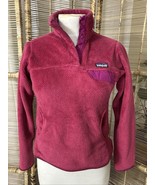 Patagonia Magenta Polartec Fleece Snap Pullover Womens S - Purple Berry - $38.12 CAD