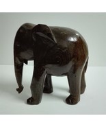 Hand Carved Wood Elephant Animal African Sculpture - £67.95 GBP