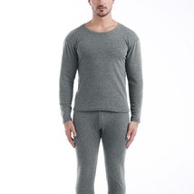 Thermal  Set For Men Winter Thermos  Long Johns Tops Winter Men Thick Fleece The - £43.59 GBP