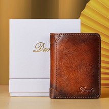 2021 New Brand Men&#39;s Wallet Made of Leather Mini Coin Purse Money Clip Anti-thef - £31.84 GBP
