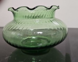 vintage green depression glass bowl 6 X 4” - £8.50 GBP