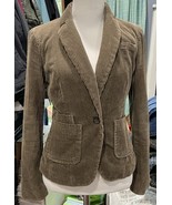 Banana Republic Womens size 2 Brown Corduroy Blazer Jacket Button Front ... - $24.39 CAD