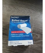 Shopco Rolled Gauze, 1 Roll, 2in x 2.5 yards. New - $7.80