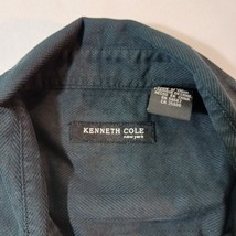 Kenneth Cole New York RN#58667 Men's Green Button Up Shirt Short Sleeve Size M image 3