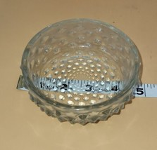Glass Hobnail Powder Bowl Crystal bowl 4&quot; round Candy Dish - £6.05 GBP