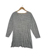 ASOS Sweater Dress Womens 8 Gray Long Sleeve Belted Pullover Tunic Soft ... - $30.55 CAD