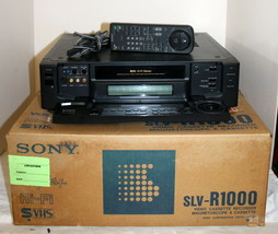 Sony SLV-R1000 Super S-VHS SVHS Player Recorder HiFi Stereo + Box + Remote - £543.55 GBP