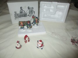 Dept 56 Bringing In The Yule Log  W/Box + Extras - £8.95 GBP