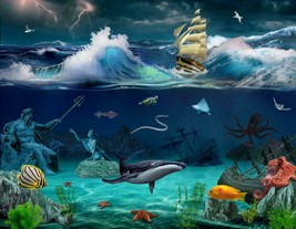 Sailboat ocean bottom Jigsaw puzzle 250 pieces any holiday board game bo... - $32.90