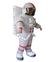 Inflatable Fun Adult Astronaute Space Suit Costume Halloween or Cosplay - £39.32 GBP