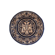 2&#39; 8&quot; Greek Orthodox Byzantine Eagle Religious Christian Round Rug Carpe... - $58.41